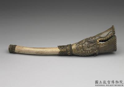 图片[2]-Human tibia trumpets with brass mounting, made in Tibet, Qing dynasty (1644-1911)-China Archive